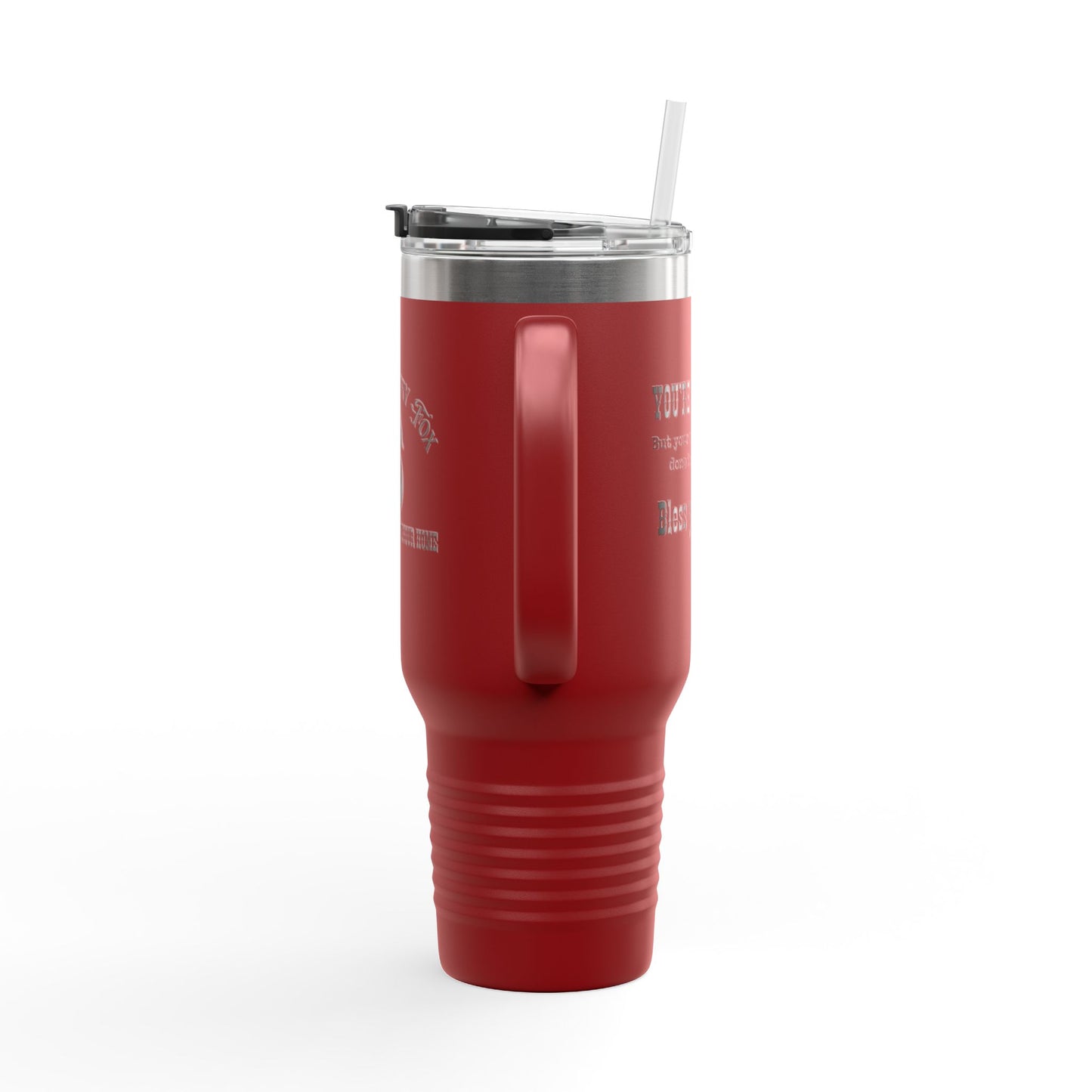 40oz Insulated Travel Mug – “You’re so pretty” Black font-Thermal Tumbler