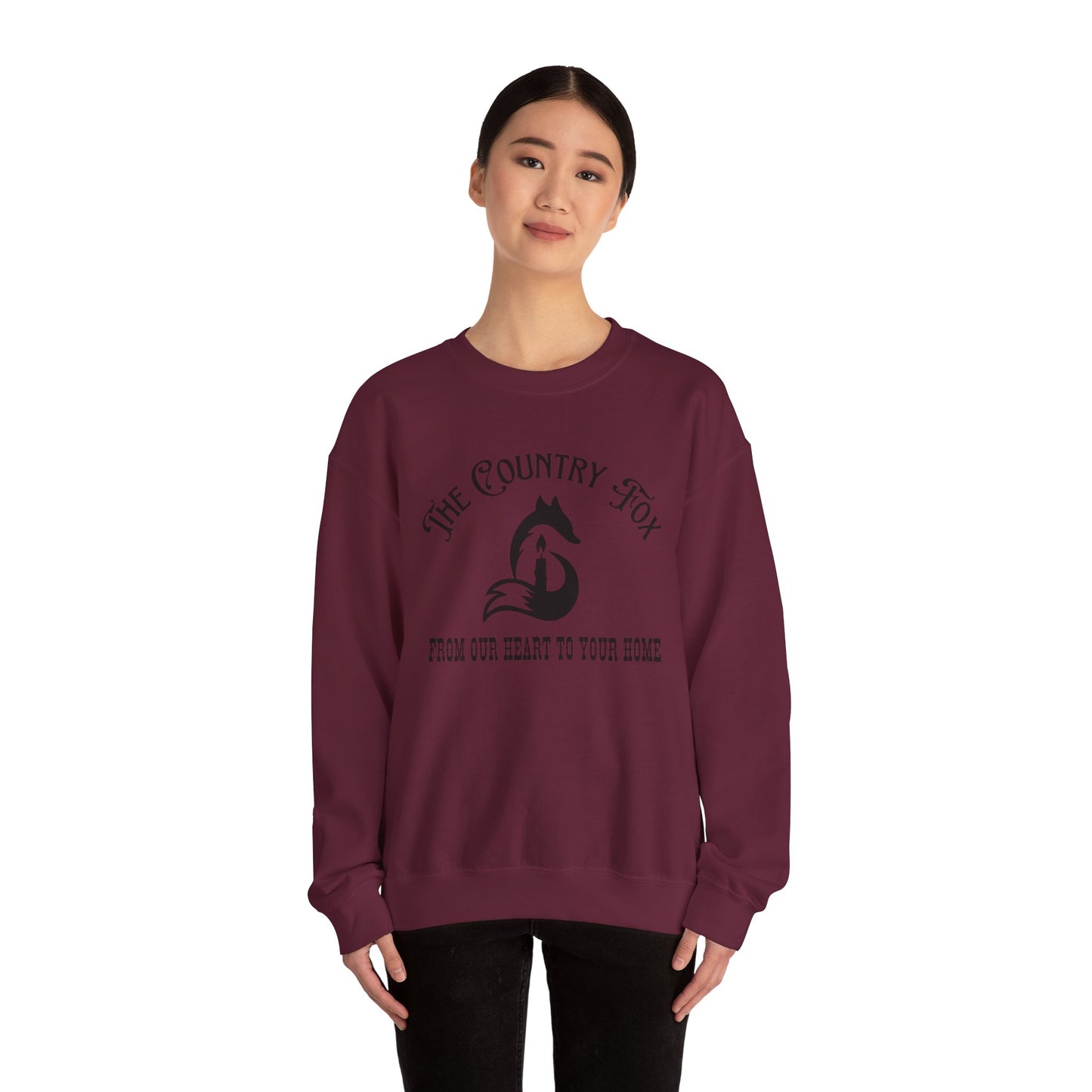 Country Fox Crewneck Sweatshirt — "The Country Fox" Logo Pullover