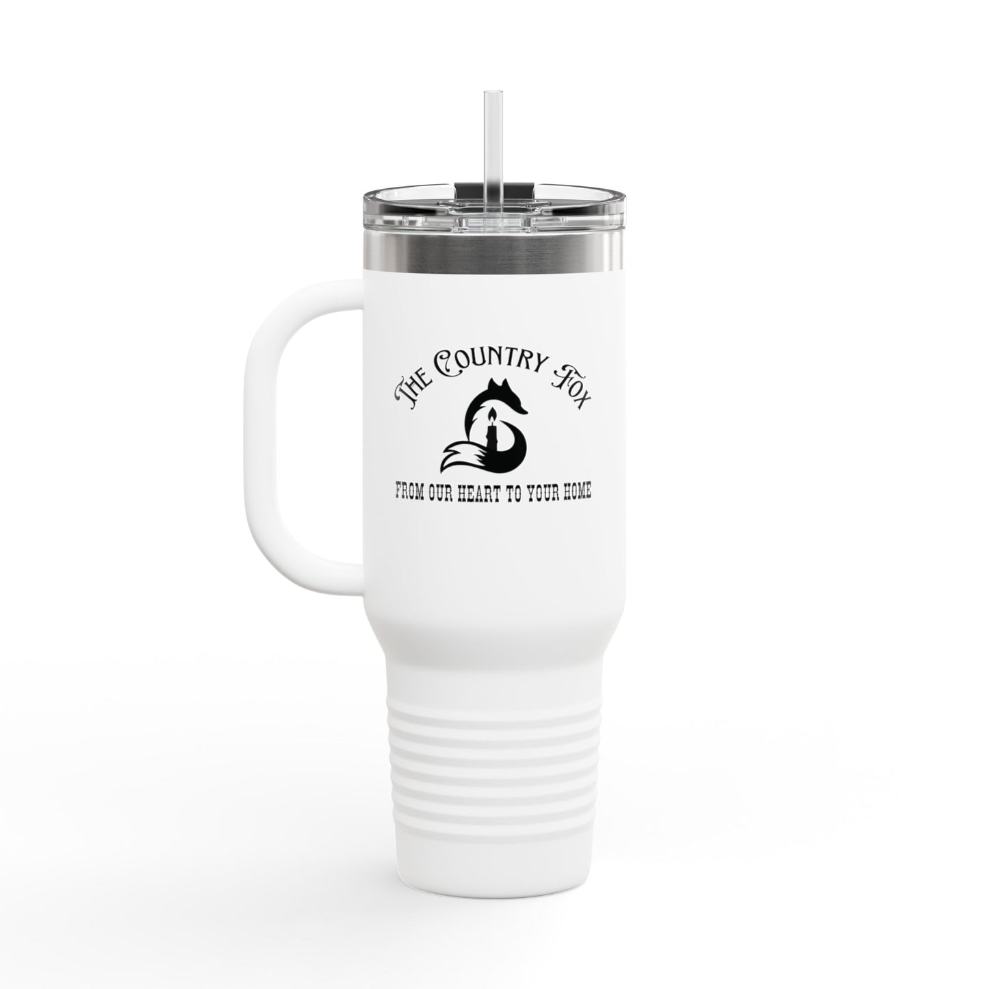 40oz Insulated Travel Mug — "Mind yer own biscuit and life will be gravy" Funny Southern Quote