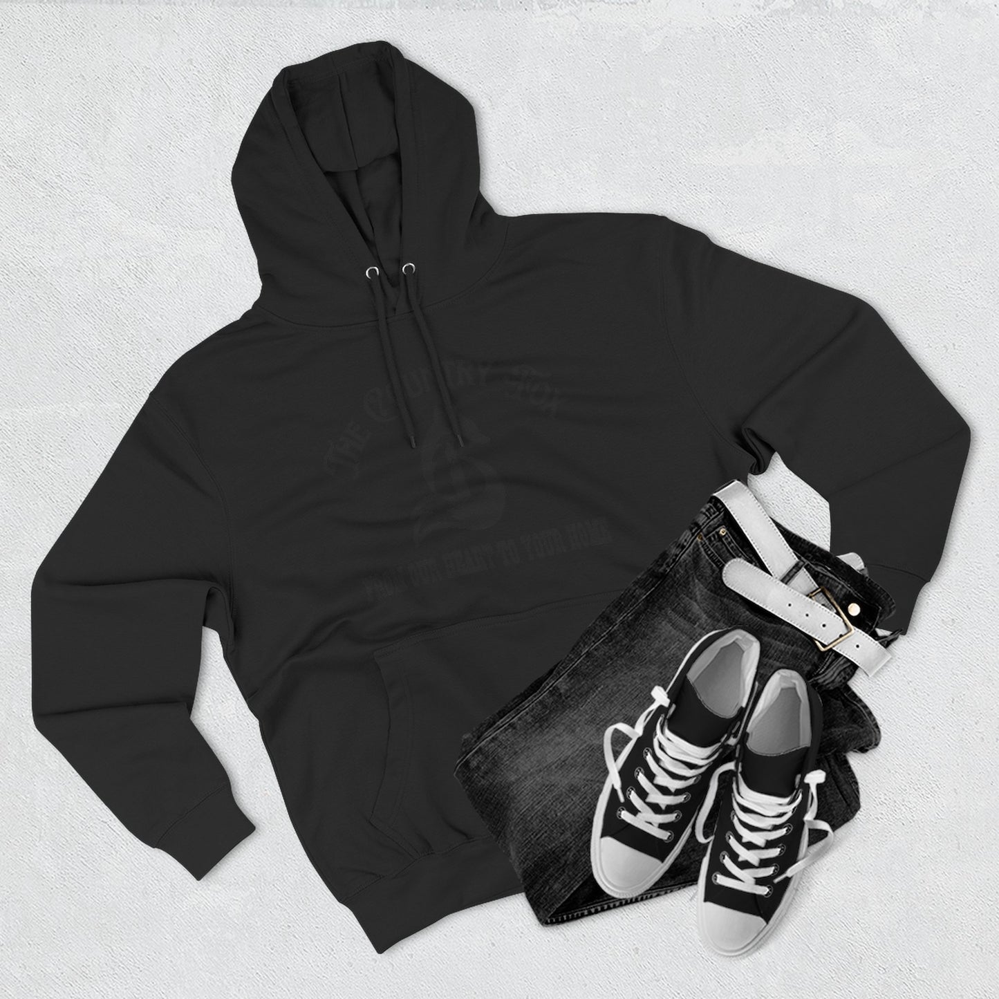 The Country Fox Logo Fleece Hoodie — Cozy Small-Business Candle Fan Pullover