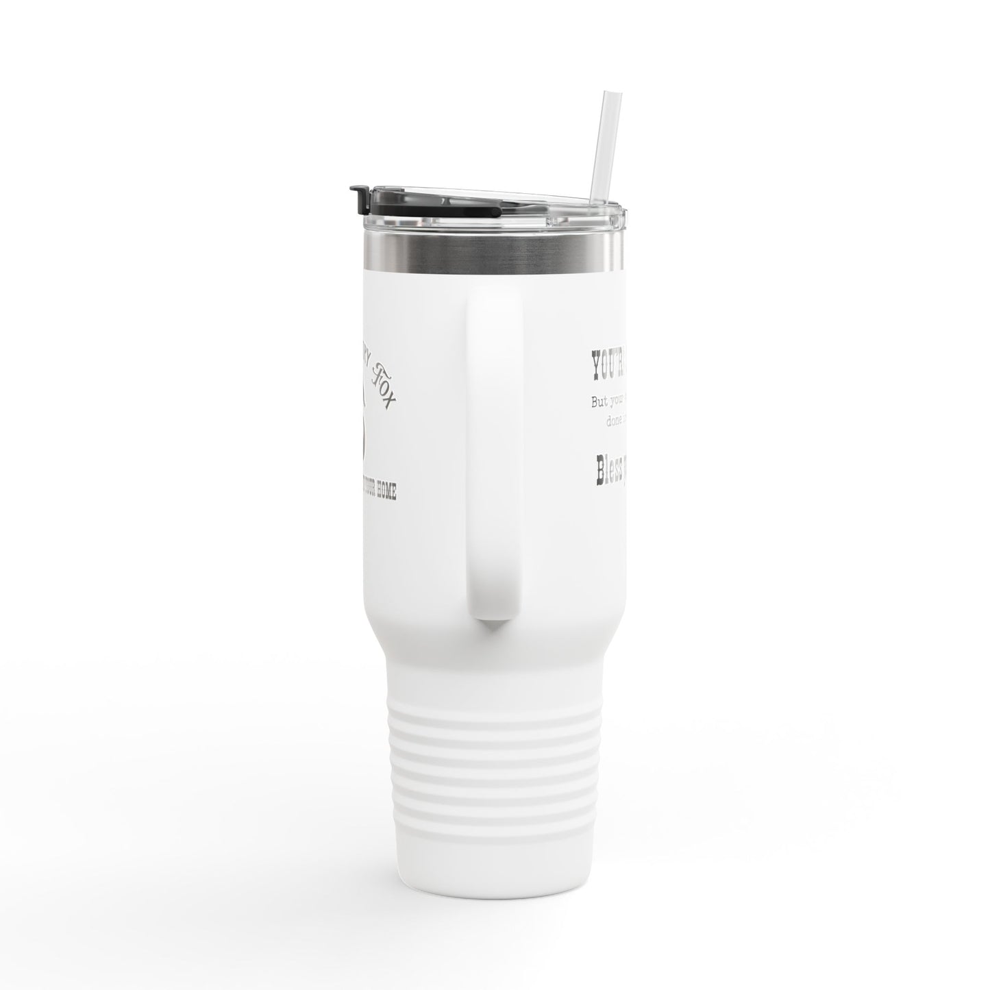 40oz Insulated Travel Mug – “You’re so pretty” Black font-Thermal Tumbler