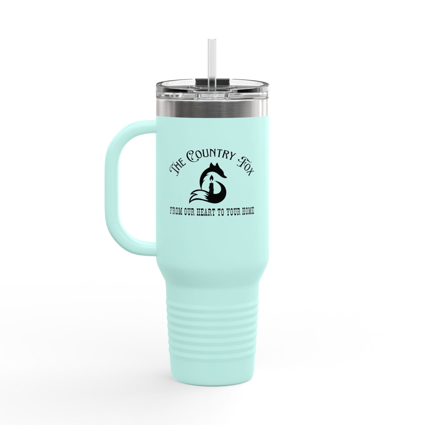 40oz Insulated Travel Mug — "Mind yer own biscuit and life will be gravy" Funny Southern Quote