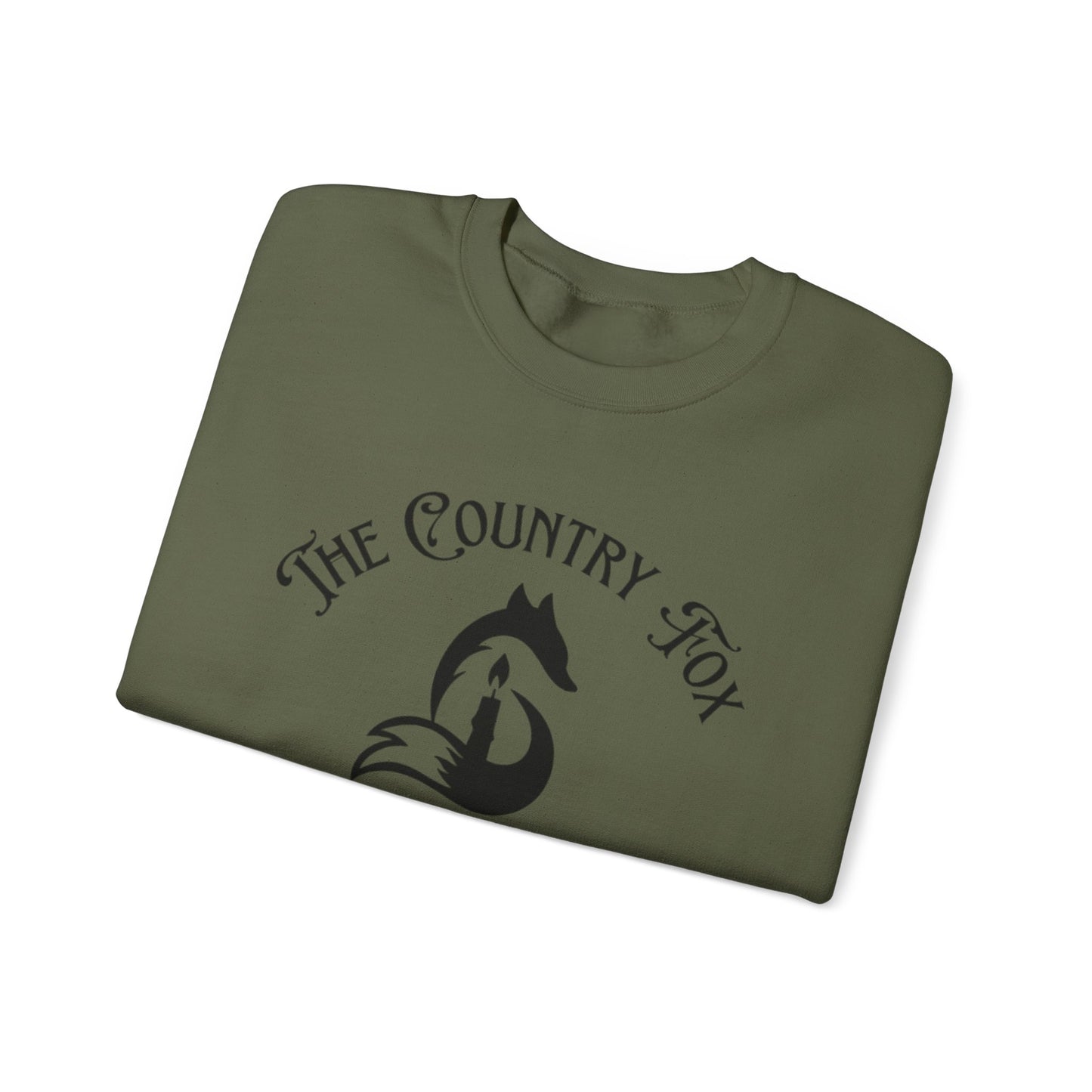 Country Fox Crewneck Sweatshirt — "The Country Fox" Logo Pullover