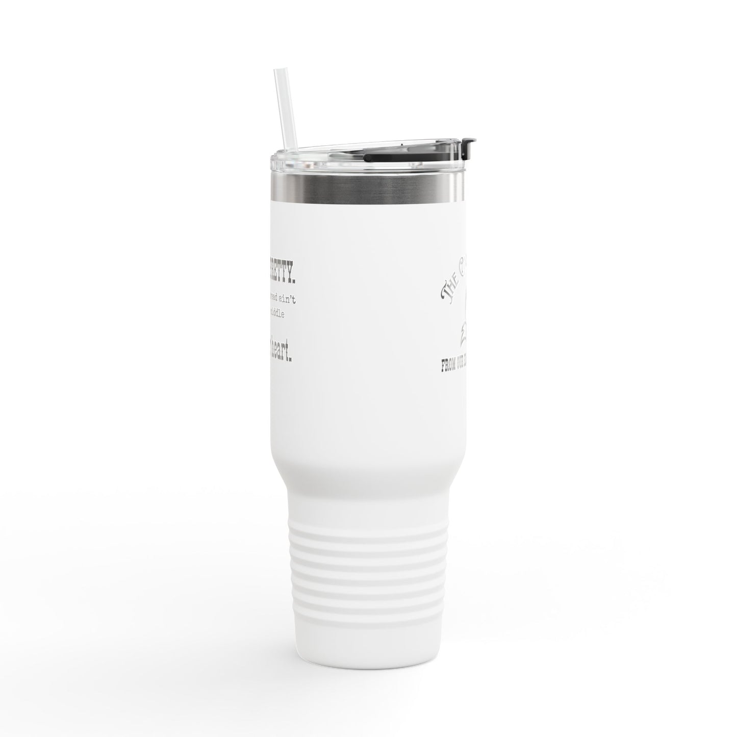 40oz Insulated Travel Mug – “You’re so pretty” Black font-Thermal Tumbler