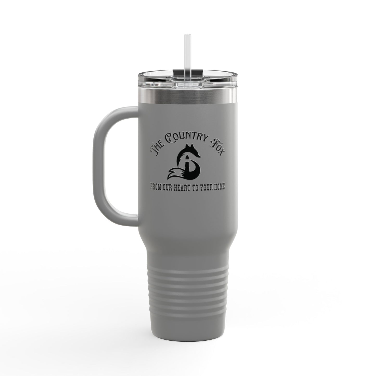 40oz Insulated Travel Mug — "Mind yer own biscuit and life will be gravy" Funny Southern Quote