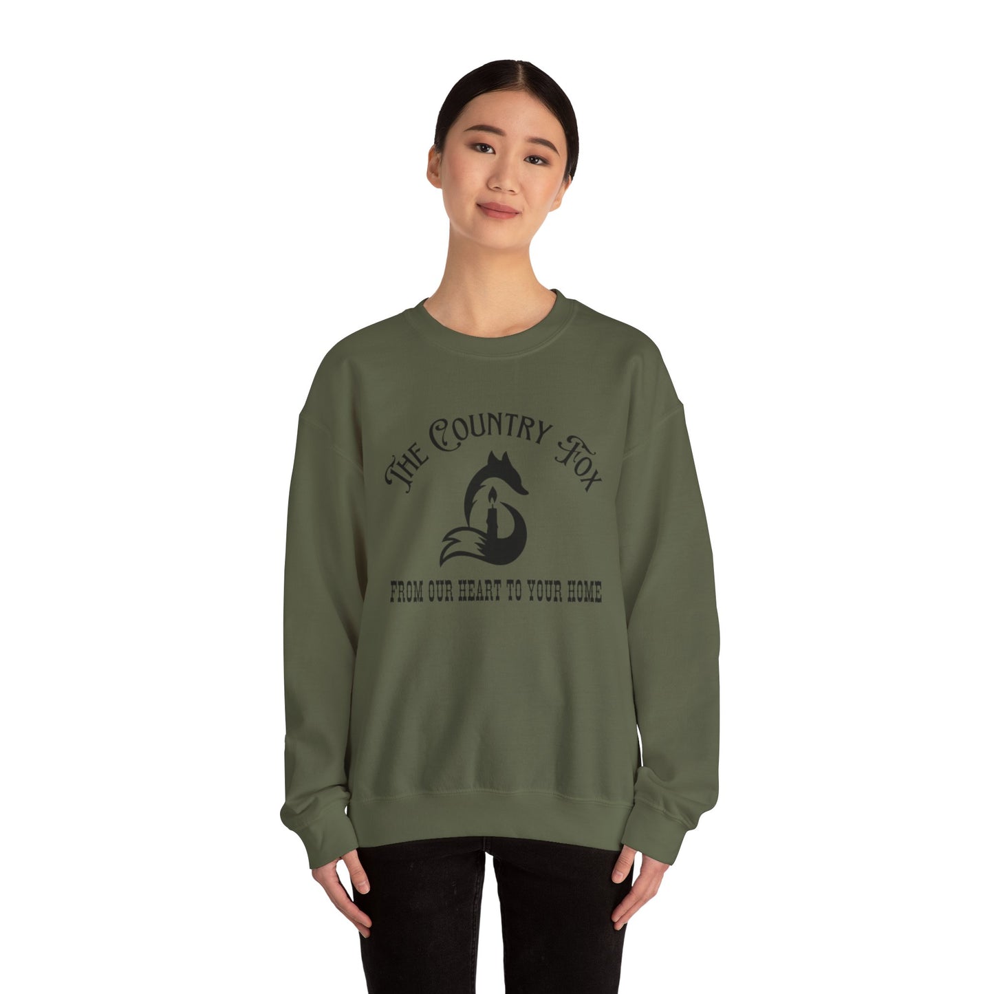 Country Fox Crewneck Sweatshirt — "The Country Fox" Logo Pullover