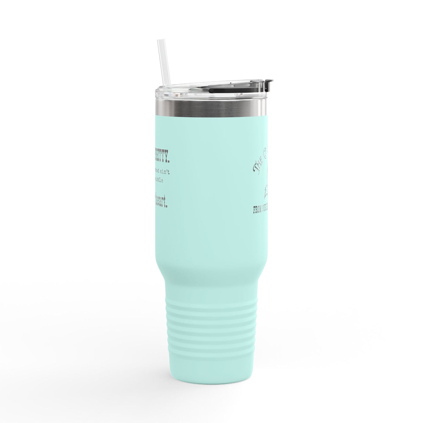 40oz Insulated Travel Mug – “You’re so pretty” Black font-Thermal Tumbler