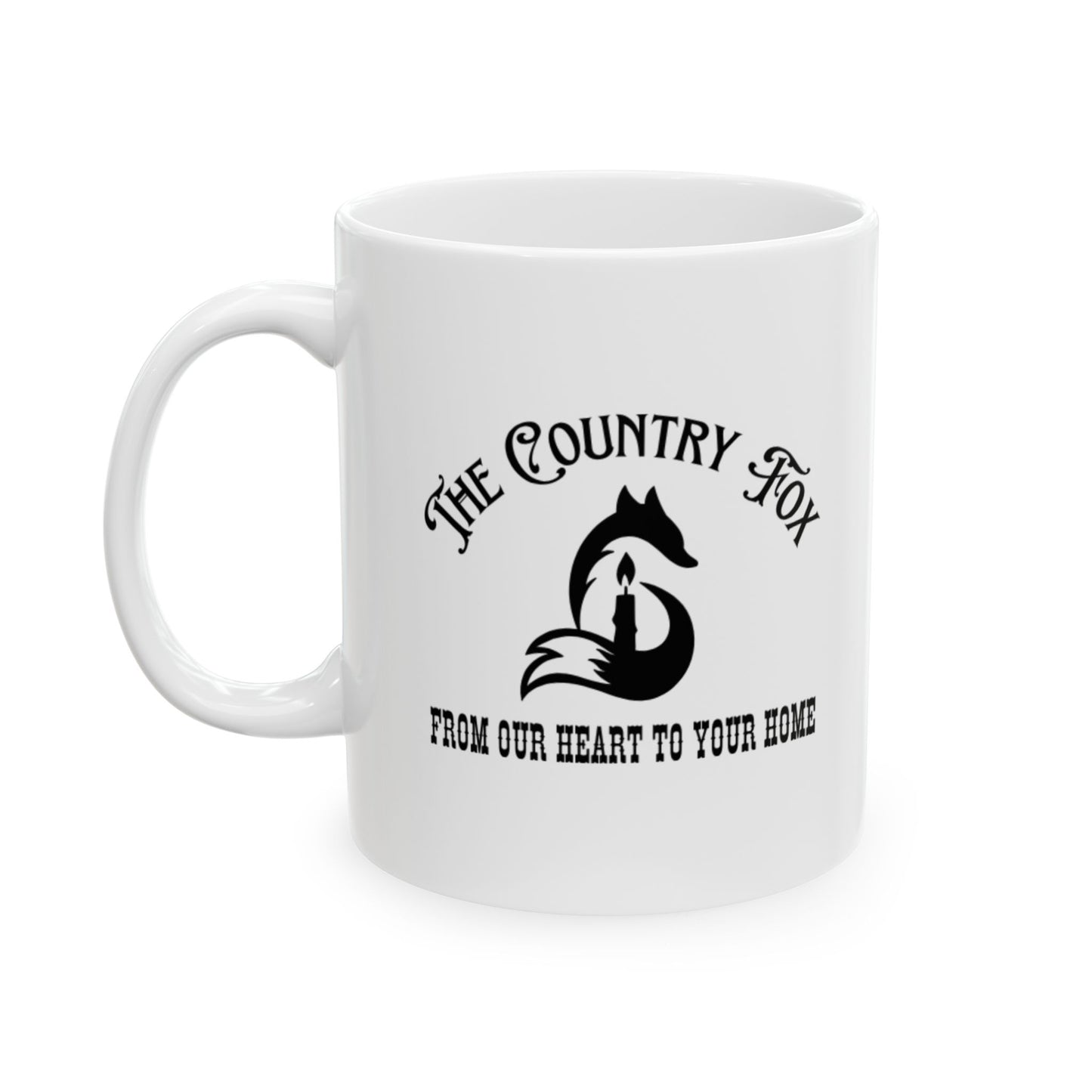 ‘Decaf only works if you throw it at people.' Motivational Ceramic Coffee Cup (11oz/15oz)
